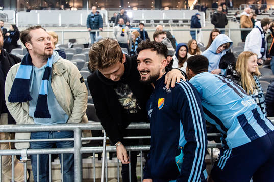 Djurgårdens Sead Haksabanovic jublar