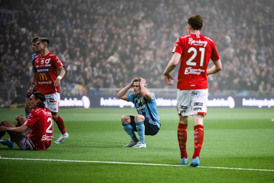 Djurgårdens Hampus Finndell deppar