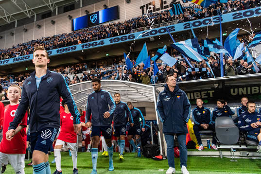 Djurgårdens Hampus Finndell och Isak Hien