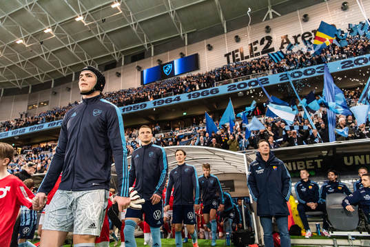 Djurgårdens målvakt Jacob Widell Zetterström och Piotr
