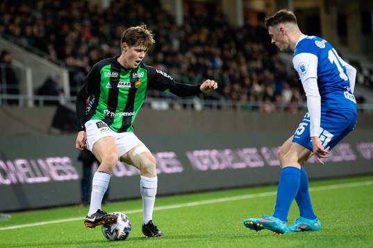 GAIS Axel Henriksson och Oddevolds Elliot Stroud
