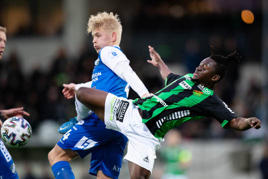 Oddevolds Philip Engelbrektsson och GAIS Michael Kargbo