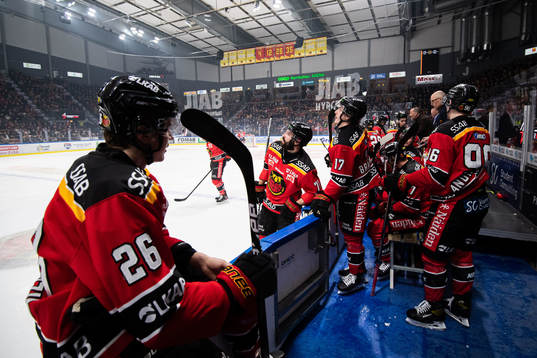 Luleås Linus Fröberg och Isac Brännström deppar