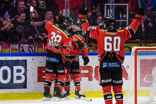 Luleås Isac Brännström jublar