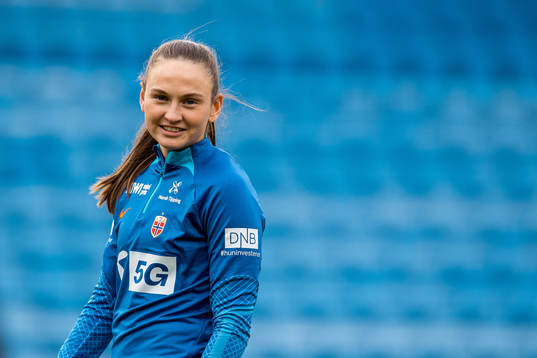 Vilde Hasund of the Norwegian women's national football team