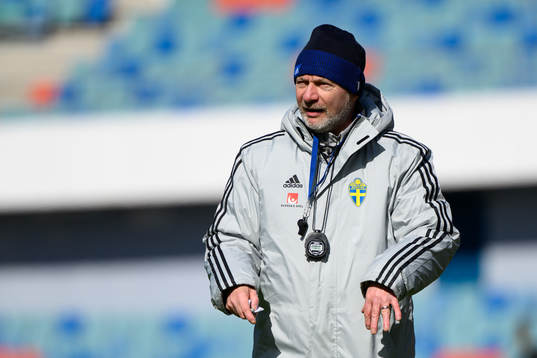 Head coach Peter Gerhardsson of the Swedish women's