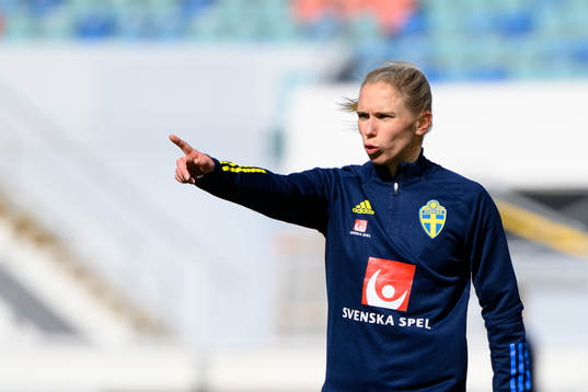 Jonna Andersson of the Swedish women's national football
