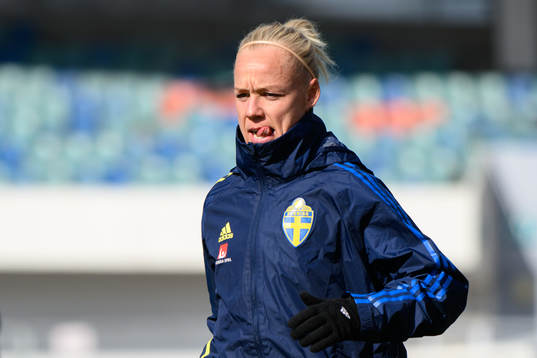 Caroline Seger of the Swedish women's national football team