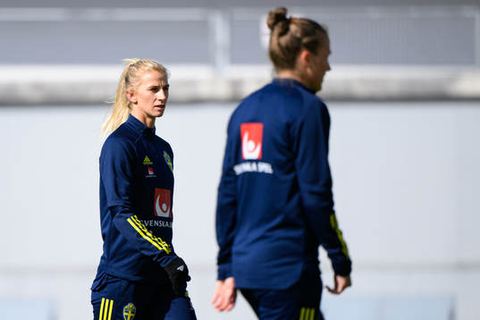 Sofia Jakobsson of the Swedish women's national football