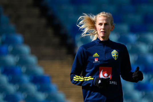 Sofia Jakobsson of the Swedish women's national football
