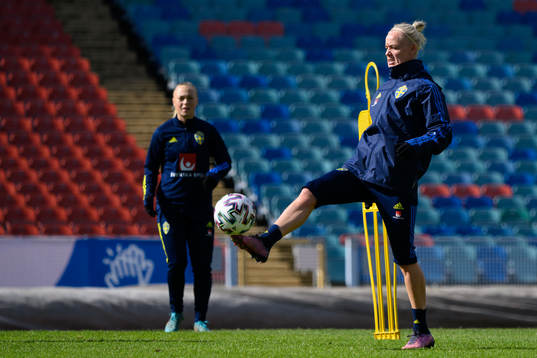 Caroline Seger of the Swedish women's national football team