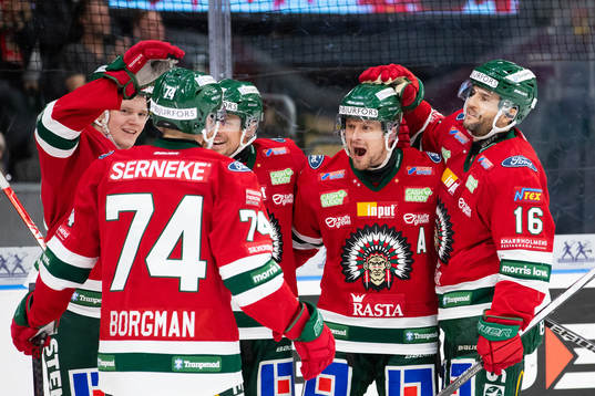 Frölundas Nicklas Lasu jublar
