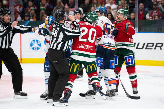 Frölundas Joel Lundqvist och Växjös Arvid Lundberg