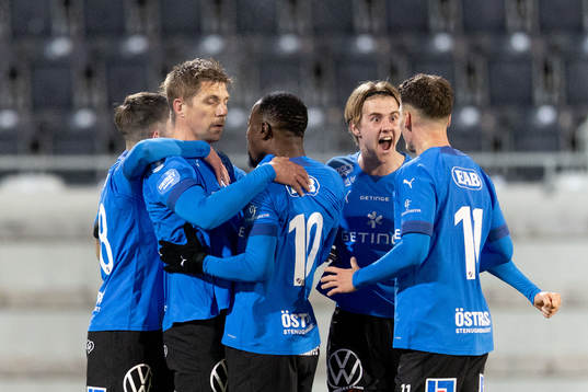 Halmstads Mikael Boman, Erik Ahlstrand, Sadat Karim och