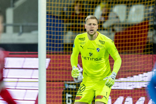 Halmstads målvakt Malkolm Nilsson Säfqvist