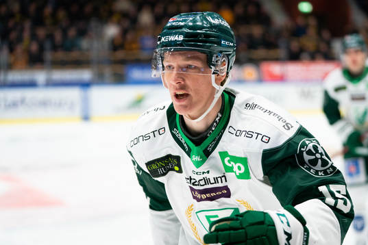 Färjestads Gustav Rydahl jublar