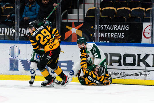 Skellefteås Oskar Nilsson och Färjestads Jacob de la Rose
