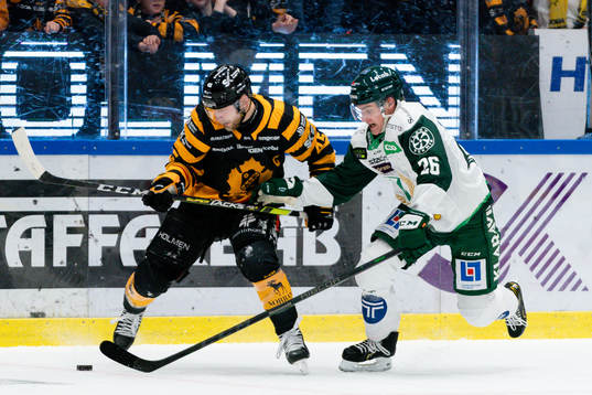 Skellefteås Oscar Möller och Färjestads Joel Nyström