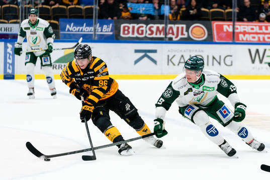 Skellefteås Rickard Hugg och Färjestads Gustav Rydahl