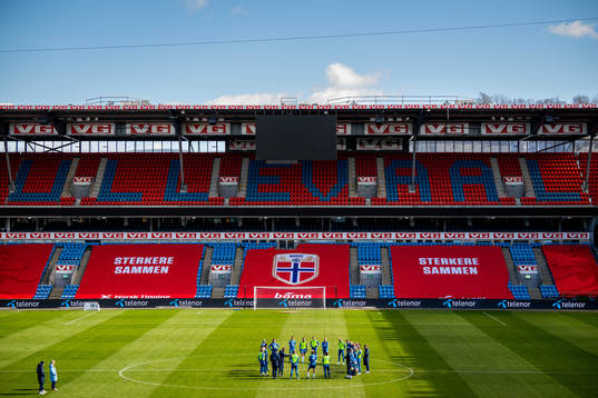 Players and staff of the Norwegian women's national