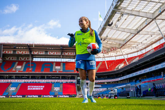 Guro Reiten of the Norwegian women's national football team