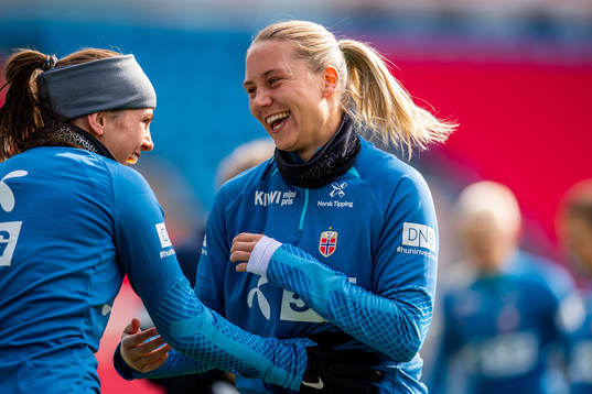 Tuva Hansen and Lisa Fjeldstad Naalsund of the Norwegian