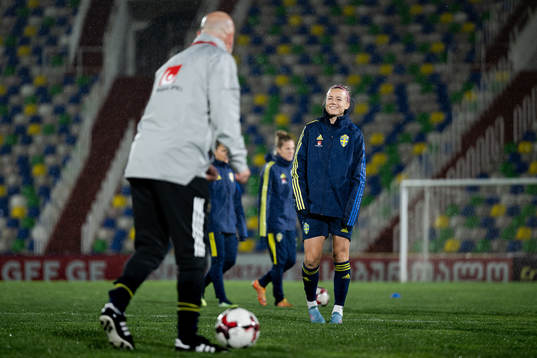 Hanna Glas of the Swedish women's national football team