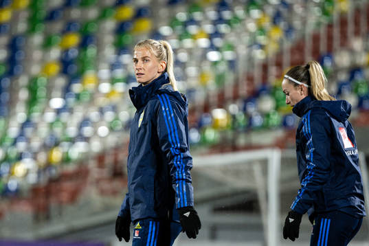 Sofia Jakobsson of the Swedish women's national football
