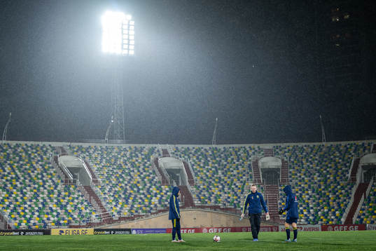Goalkeeper Hedvig Lindahl of the Swedish women's national