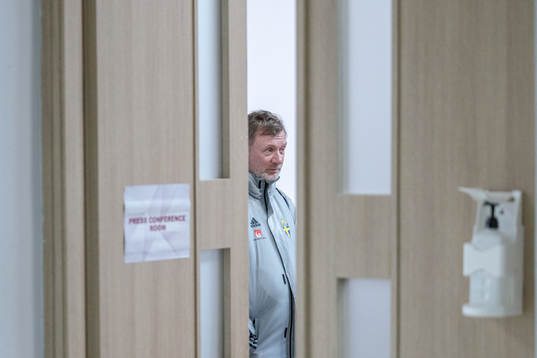 Peter Gerhardsson, head coach of the Swedish women's
