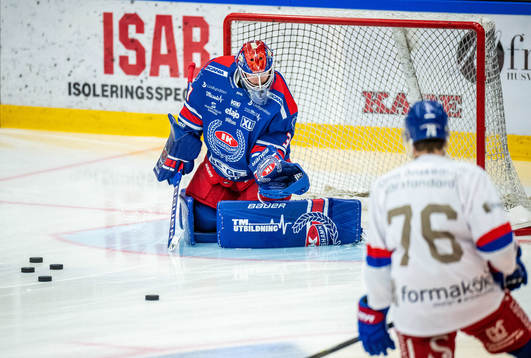 Oskarshamns målvakt Tim Juel