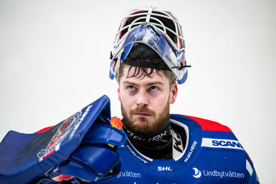Oskarshamns målvakt Tim Juel