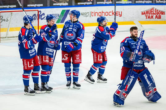 Oskarshamns spelare jublar