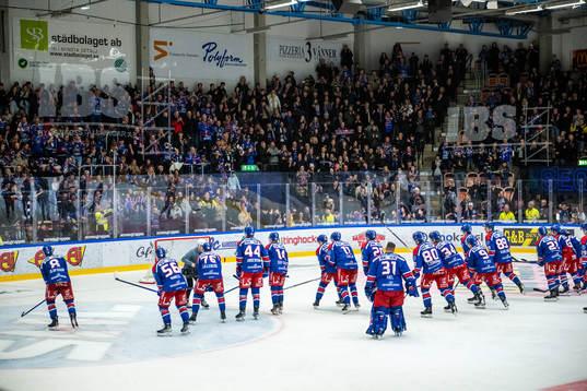 Oskarshamns spelare jublar