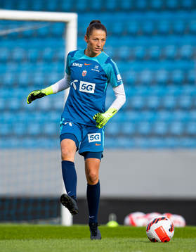 Goalkeeper Cecilie Fiskerstrand of the Norwegian women's