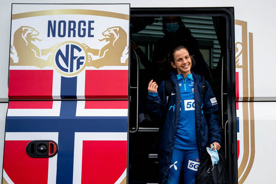 Tuva Hansen of the Norwegian women's national football team