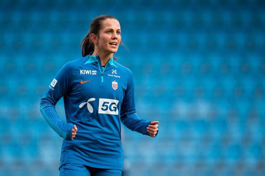 Tuva Hansen of the Norwegian women's national football team