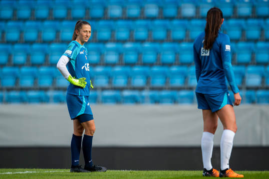 Goalkeeper Cecilie Fiskerstrand of the Norwegian women's