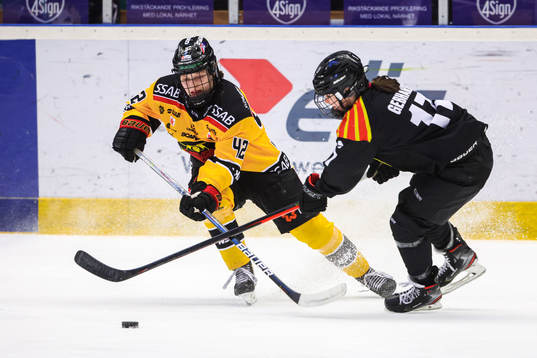 Luleås Viivi Vainikka och Brynäs Jaycee Gebhard