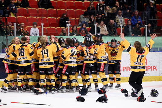 Luleås spelare jublar