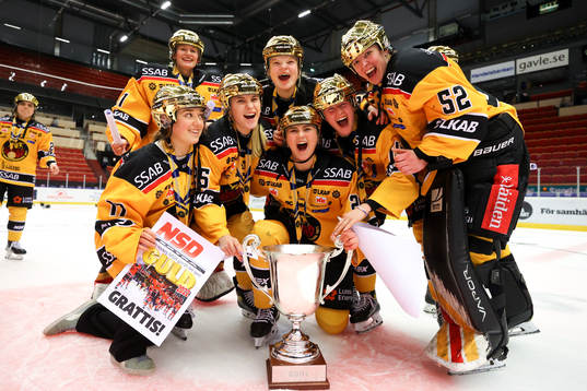 Luleås spelare jublar
