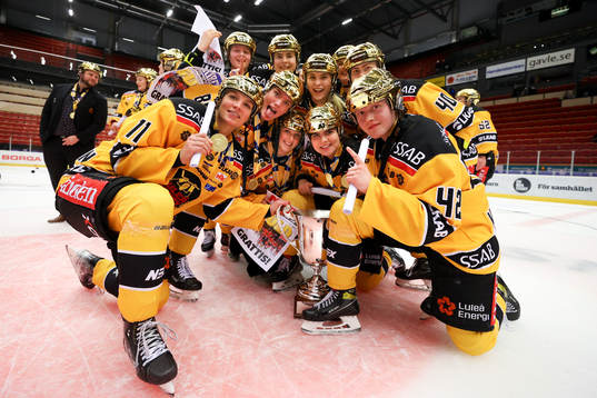 Luleås spelare jublar