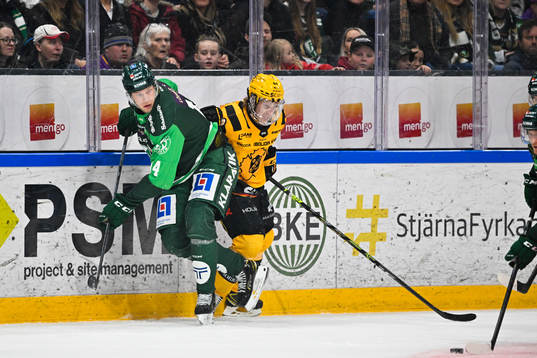 Färjestads Victor Ejdsell och Skellefteås Jonathan Pudas
