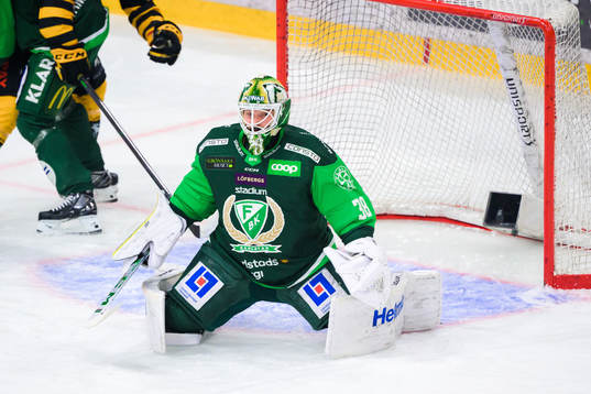 Färjestads målvakt Dominik Furch