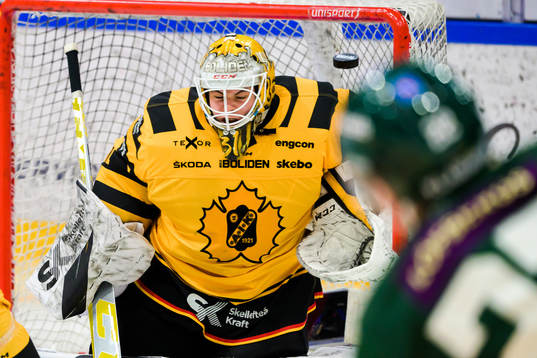 Skellefteås målvakt Strauss Mann och Färjestads Per