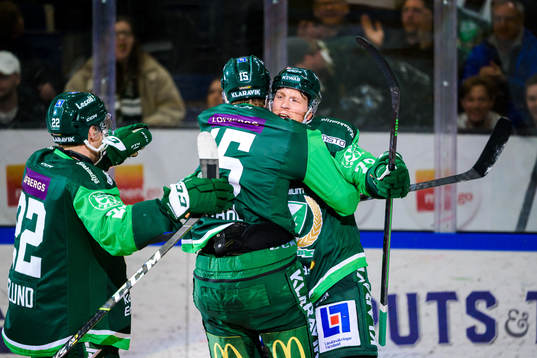 Färjestads Per Åslund, Gustav Rydahl och Patrik Lundh