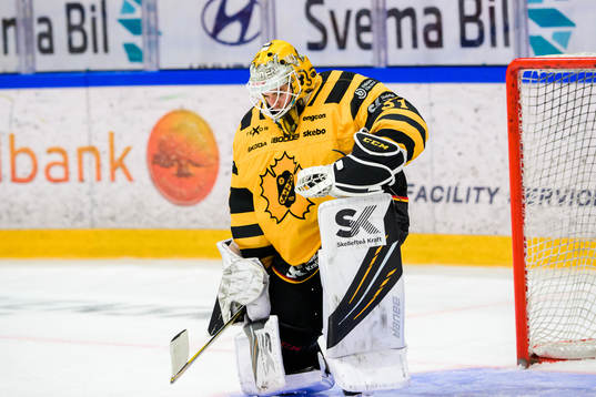 Skellefteås målvakt Strauss Mann deppar