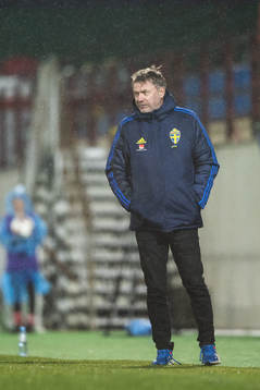 Peter Gerhardsson, head coach of Sweden