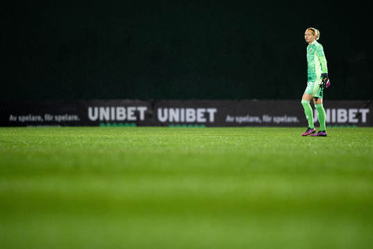 Goalkeeper Jennifer Falk of Sweden
