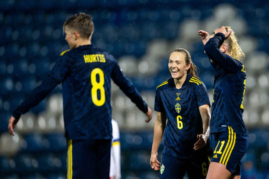 Magdalena Eriksson of Sweden celebrates